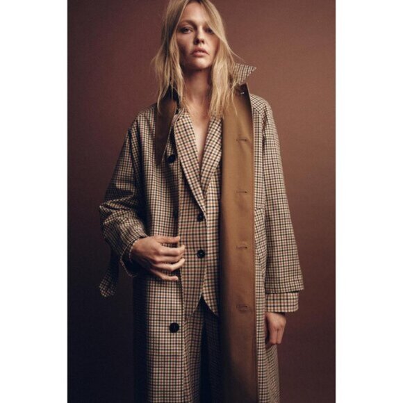 ZARA REVERSIBLE TRENCH COAT ZW COLLECTION - Picture 3 of 12